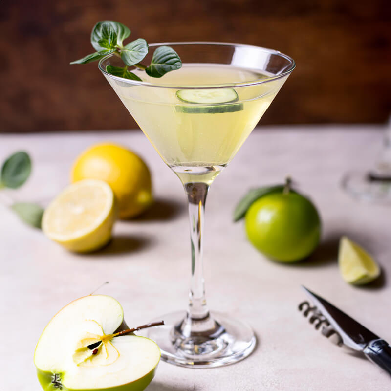 Appletini cocktail