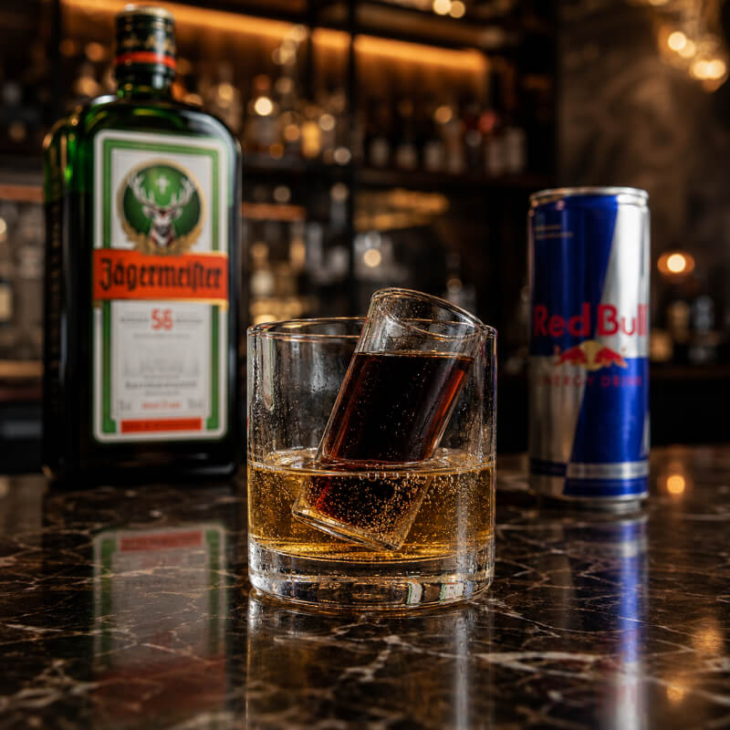 Jägerbomb cocktail